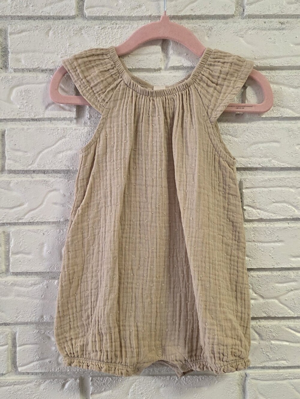 Burt's Bees Muslin Romper EUC